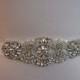 Wedding Belt, Bridal Belt, Sash Belt, Crystal Rhinestone & Off White Pearls  - Style B200099M