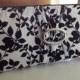 Black & White Clutch, Evening Bag, Wedding, Bridesmaids, Packages Available, Ad-Ons Available "Black Vine"