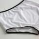 White cotton jersey High waist underwear set  - MADE TO ORDER