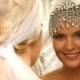 Bridal Headband, Bridal Veil, Crystal Headpiece, Crystal Art Deco Hair Jewelry, Bridal Rhinestone Hair Piece, Wedding Hair Accessory
