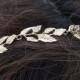 Gold Leaf Greek Goddess Summer Elastic Headband Bridal Wedding Hair Piece