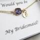 Personalized Crystal Amethyst Bracelet, Bridal Bracelet, Bridal Jewelry,Gold Filled, Wedding Gift, Bridesmaids Jewelry,Bridesmaids Bracelets