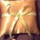 Reserved auction gold custom made flower girl basket pillow