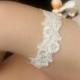 Ivory Wedding Garter - Bridal Garter - Ivory Lace Bridal Accessories - Lingerie - "Charleigh"