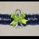 Wedding Toss Garter Handmade with Seattle Seahawks fabric FFCM