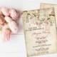 Rustic Bridal Shower invitation- CORAL Bird Cages (Digital File Only)