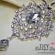 Crystal Wedding Brooch - Rhinestone Brooch Pin - Dangle Brooch Wedding Bridal Accessories Sash Pin Cake brooch 65mm 685198