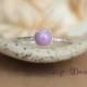 Phosposiderite Promise Ring - Unique Bezel-Set Orchid Purple Solitaire in Sterling - Orchid Purple Bridesmaid Ring, Wedding Jewelry