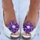 Purple Shoe Clips - Wedding, Bridesmaid, Date Night, Party, Everyday wear