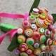 60 Stem Bright and Colorful Button Bouquet