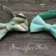 Boys Mint Green Bow Tie, Solid Mint Green Bow Tie, Striped Green and Brown Bow tie, Toddler Bow Tie, Teen Bow Tie, Wedding Ring Bearer