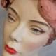 The Beauty of Swan Lake - Early 1950s Rose Pink Curled Feather Cookie Cutter Hat Fascinator Swan Hat - Rare