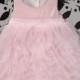 Pink Toddler Baby Dress, Vintage Toddler Dress, Rustic Flower Girl Dress, Beach Wedding Dress, Birthday Dress