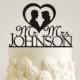 Custom Wedding Cake Topper - Personalized Monogram Cake Topper - Mr and Mrs - Cake Decor - Bride and Groom, Acrylic Cake Topper