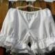 Plus size White bloomers with white lace Ready to ship 2x
