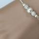 CUSTOM COLOR  - Swarovski Ivory Pearl Bridesmaid Bracelet, Bridesmaid Jewelry, Bridesmaid Gift, Wedding Bracelet