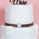 Custom Wedding Cake Topper - Personalized Love You More Cake Topper - Mr and Mrs - Bride and Groom