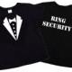 Ring Bearer Ring Security Tux T-Shirt Gift for Wedding Celebration.