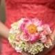 Lace And Coral Tavern Garden Wedding