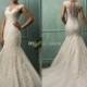 Sexy V-Neck Tulle/Applique Pearl Illusion Backless Mermaid Wedding Dresses Ruffles Bridal Gowns AmeliaSposa 2014 Collection Wedding Dress Online with $148.04/Piece on Hjklp88's Store 