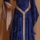 ELVEN DRESS, medieval dress, renaissance dress, medieval girdle belt, handfasting dress