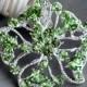 5 Large Rhinestone Button Embellishment Light Mint Green Crystal Wedding Brooch Bouquet Invitation Hair Comb Clip BT298