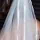 Ivory wedding veil...Bachelorette veil...Clip on veil...Bride Costume