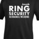 Personalized "RING SECURITY" T-Shirt in Black