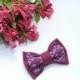 Embroidered vinous bow tie Bowties for men Men's bowtie Gift idea him Boyfriend's gift Bowtie for boy Unisex Casual bow tie Marsala Burgundy