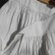 Long Victorian Petticoat  Handmade French Country Side White Cotton Skirt Costume Clothing