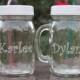 Mason Jar Sippy Cups, Kids, Flower Girl, Ring Bearer, Personalized custom mason jar sippy cups, Wedding Party, Mother, Father