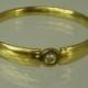 Engagement Ring.Daimond ring,14 karat  ring, yellow gold ring,Recycled gold, Wedding Band, Gold