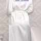 Personalized Satin Bridal Long Robe for the bride, wedding day, honeymoon or bridal shower gift idea, wedding lingerie, bridal lingerie