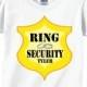 Personalized Ring Bearer Shirts and Ring Bearer Security Tshirts