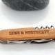 Custom Laser Engraved Wood Multi-Tool Pocket Knife, personalized, great for Father's Day, graduation, groomsman gifts knf0004