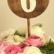 Wedding Wood Table Numbers 1-10 - Round - Made To Order