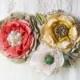 Bride Sash with Colorful Flowers - Ivory, Coral, Yellow, and Green