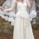 Bridal Veil, Traditional Veil,  Lace Edge Wedding Veil, Wedding Hair Accessory, Long Veil