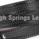 Black Basketweave embossed Leather Belt