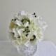 Bouquets, Bridal Bouquet, Black and White Bouquet, Wedding Bouquet, Hydrangea Bouquet, Anemone Bouquet, Bling Bouquet, Black Wedding