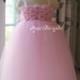 Pink Flower Girl Dress Pink Girl Dress Tulle Dress Wedding Toddler Dress Girl Dresses Birthday Dress Party Dress