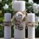 Personalized Rustic Unity Candle Set