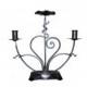 Unity Candle Holder L1 (Clear and Black)