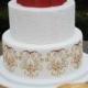 Cranberry And Gold Wedding