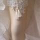 Wedding leg garter, Wedding Leg Belt, Rustic Wedding Garter, Bridal Garter , Of white Lace, Lace Garters, ,Wedding Accessory,