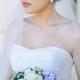 Wedding veil, Lace Veil, Juliet Cap Veil, cap veil with applique in waltz length, soft tulle