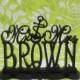 1/2" Thick Cake Topper Mr and Mrs  With Your Last (Family)Name  - Handmade Custom Wedding Cake Topper