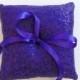 Purple Sequin Ring Bearer Pillow, Purple Ring Bearer Pillow, Purple Wedding Decor, Garden Wedding, Purple Wedding - JEWEL