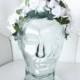 Vintage 1950s White Floral Bridal Fascinator Headband