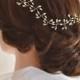 Rice Pearl Hair Vine, Wedding Hair Accessories,Bridal Hair Vine, Bridal Hair Accessories, Graduation Hair Piece, Formal Headpiece